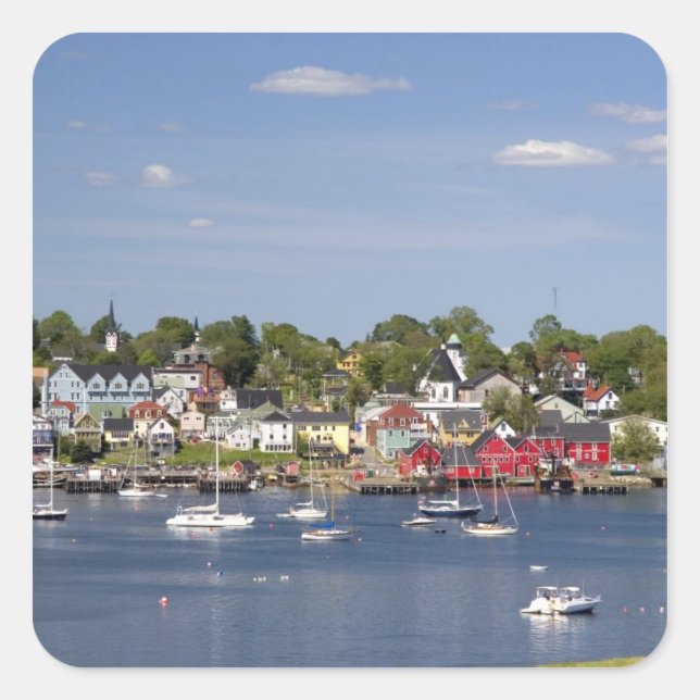 Lunenberg, Nova Scotia, Canada. 2 Square Sticker (Front)