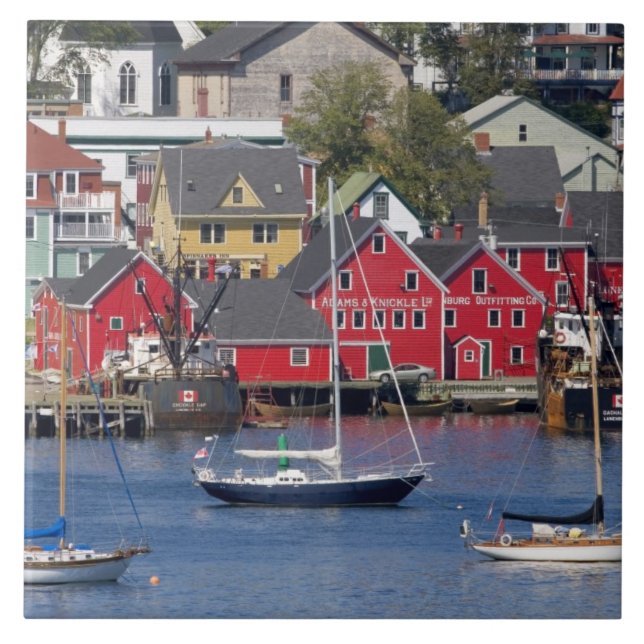 Lunenberg, Nova Scotia, Canada. 3 Tile (Front)