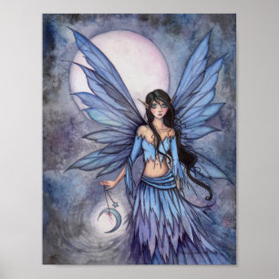 Lunetta Moon Fairy Fantasy Art Poster