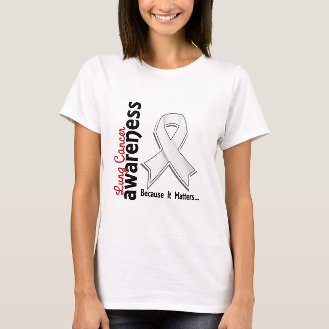 Lung Cancer Awareness 5 T-Shirt (Front)