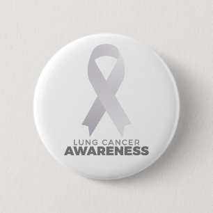 Lung Cancer Awareness 6 Cm Round Badge