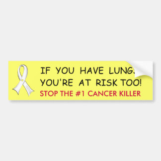 Lung Cancer Awareness Bumper Sticker