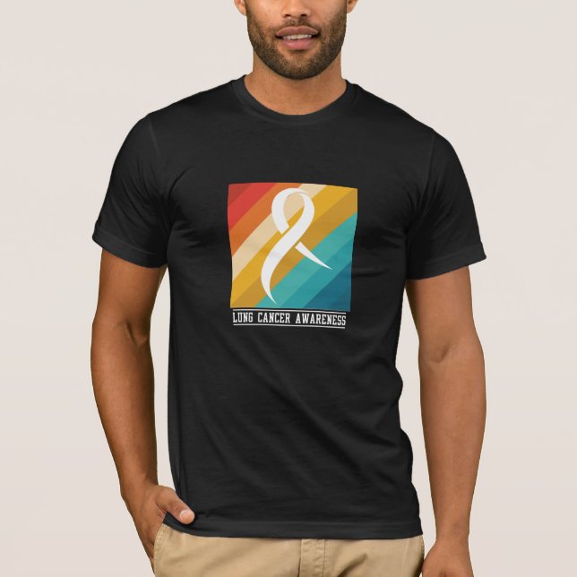 Lung Cancer Awareness Design T-Shirt (Front)