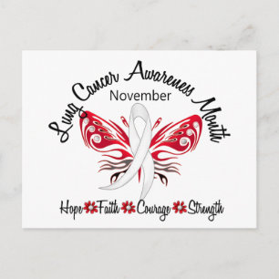 Lung Cancer Awareness Month Butterfly 3.2 Postcard
