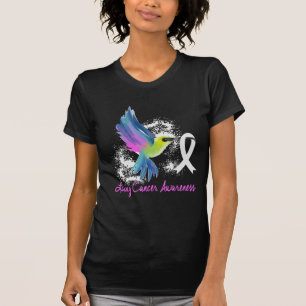 Lung Cancer Awareness Pearl Ribbon T-Shirt