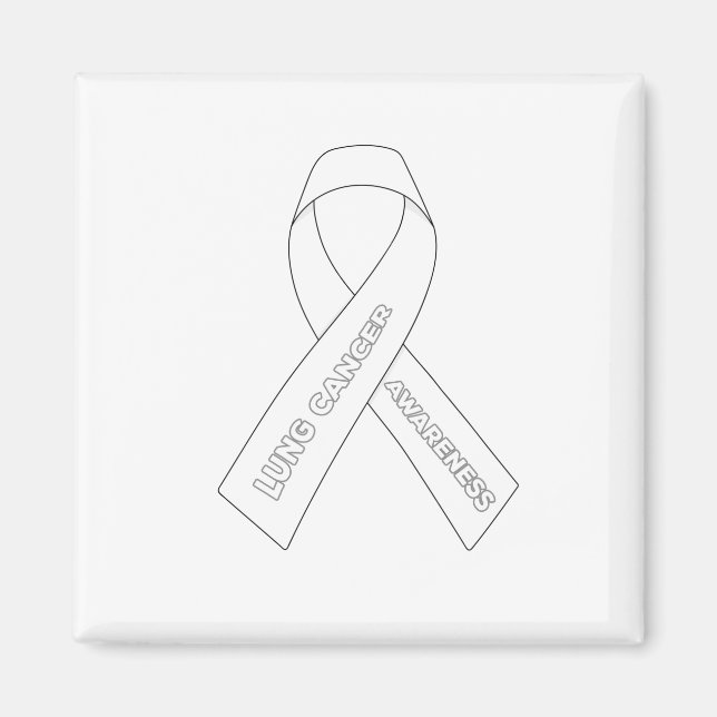 lung cancer Awareness Ribbon Magnet (Front)