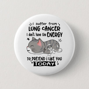 Lung Cancer Awareness Ribbon Support Gifts 6 Cm Round Badge