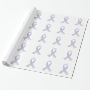 Lung Cancer Awareness Ribbon Wrapping Paper