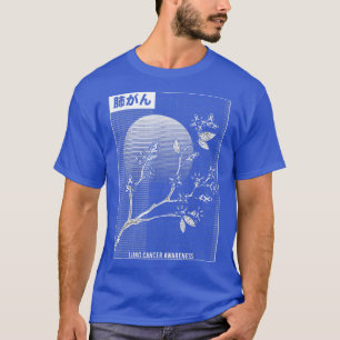 Lung Cancer Awareness Sakura Cherry Blossom T-Shirt