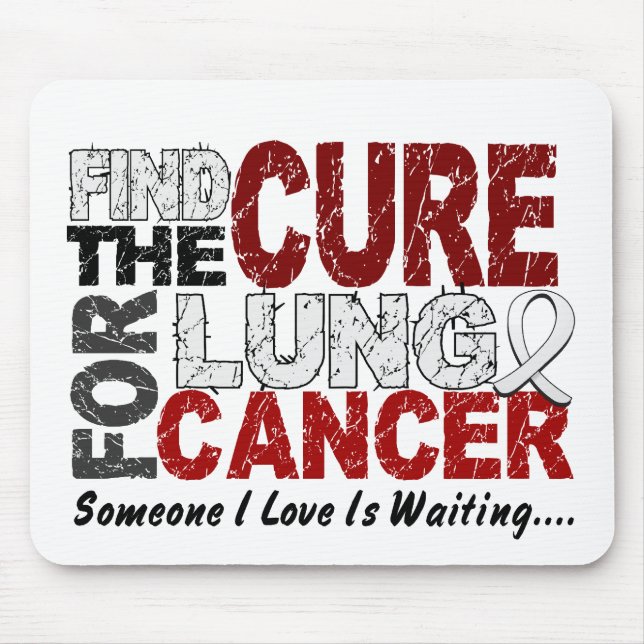 Lung Cancer FIND THE CURE 1 Mouse Mat (Front)