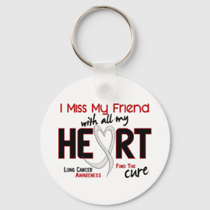 Lung Cancer I Miss My Friend Key Ring