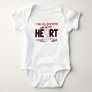 Lung Cancer I Miss My Grandma Baby Bodysuit