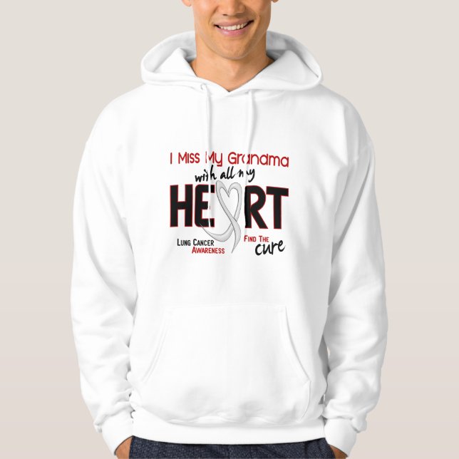 Lung Cancer I Miss My Grandma Hoodie (Front)