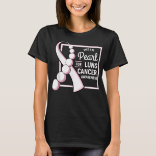 Lung Cancer Shirt Carcinoma Tumour Pearl Ribbon Ch