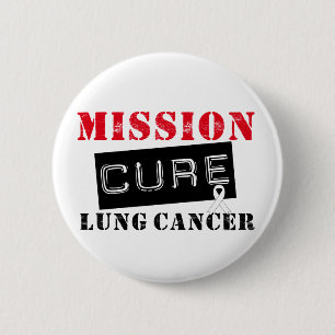 Lung Cancer Support Shirts & Gifts 6 Cm Round Badge