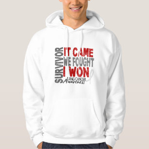 Lung Cancer Survivor It Came We Fought I Won Hoodie
