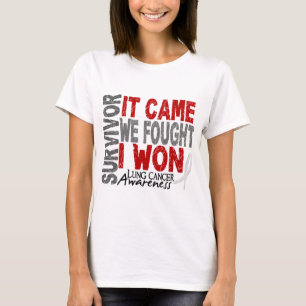 Lung Cancer Survivor It Came We Fought I Won T-Shirt