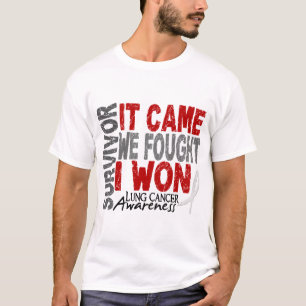 Lung Cancer Survivor It Came We Fought I Won T-Shirt