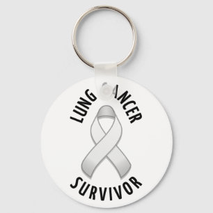 Lung Cancer Survivor Keychain