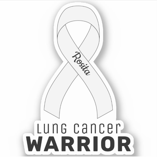 Lung Cancer Vinyl Sticker (Front)