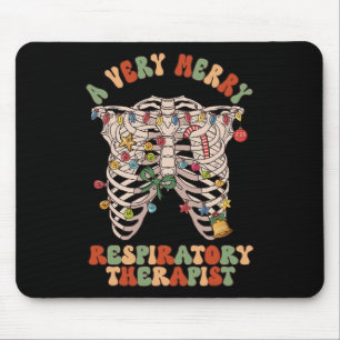Lung Christmas A Very Merry Respiratory Therapist  Mouse Mat