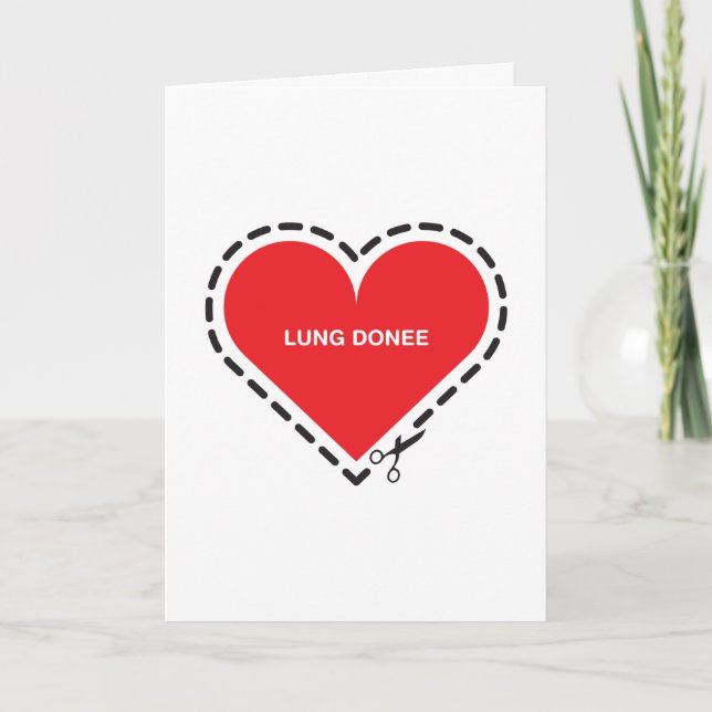 Lung Donee 'Get well soon' Card (Front)