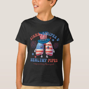 Lung Squad Respiratory Therapist Patriotic 4th Of T-Shirt