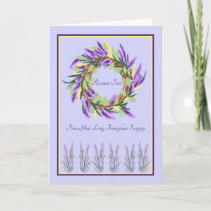 Lung Transplant Surgery Card, Get Well in Laventer Card