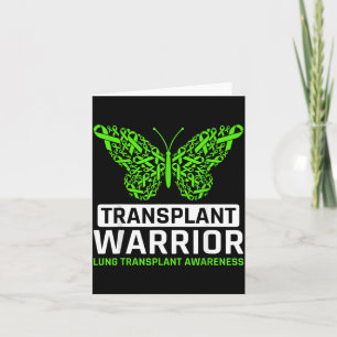 Lung Transplant Survivor Warrior Lung Organ Card