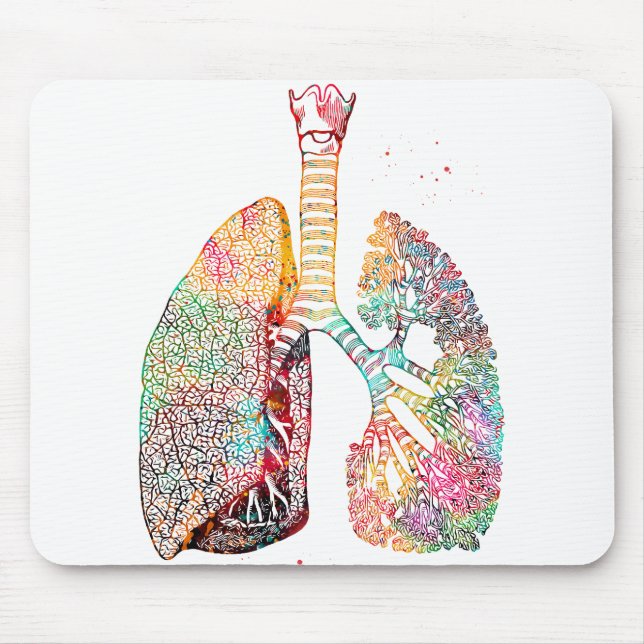Lungs Art Mouse Mat (Front)