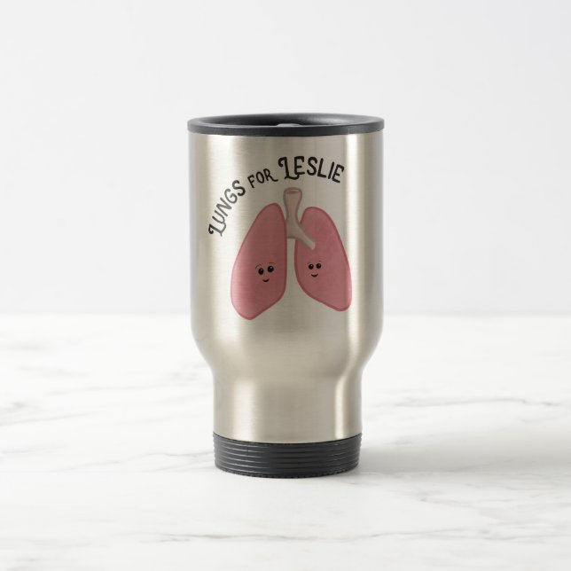 Lungs for Leslie Tumbler Travel Mug (Center)