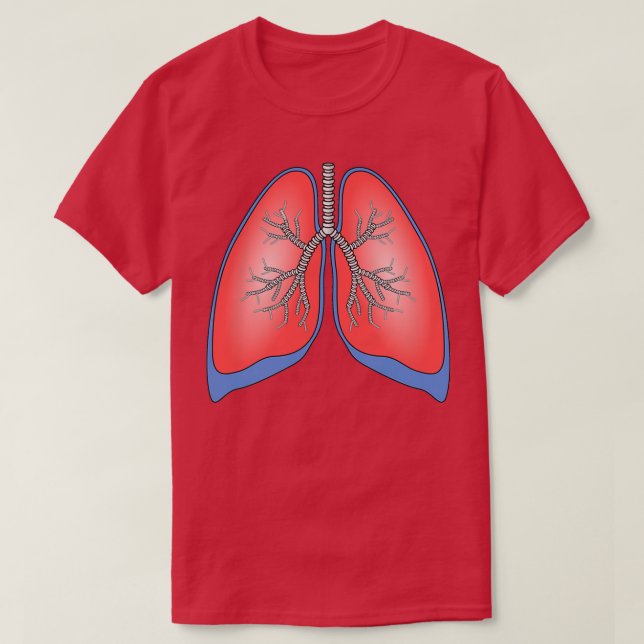 Lungs Healthy Funny  T-Shirt (Design Front)