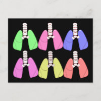 Lungs Multi Coloured--Respiratory Therapist Design