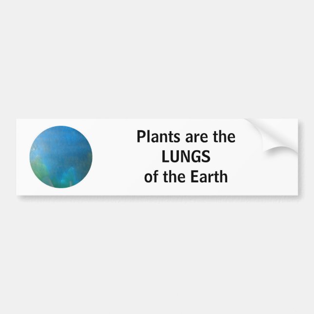 LUNGS of the earth - bumper sticker (Front)
