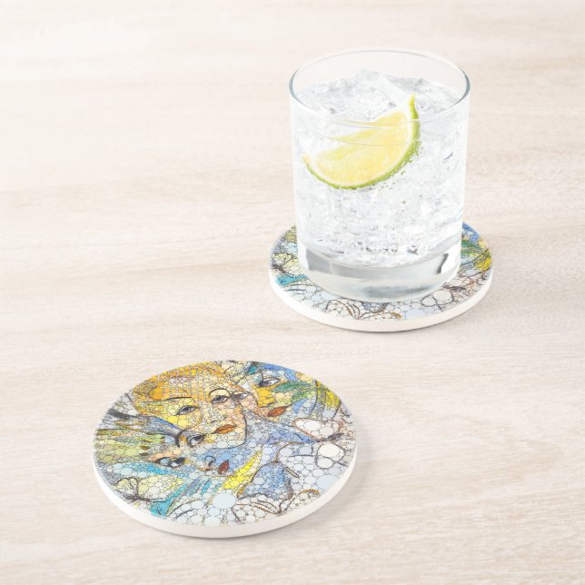 Lunis, Infinity Dots by After Francis Picabia Coaster (Side)
