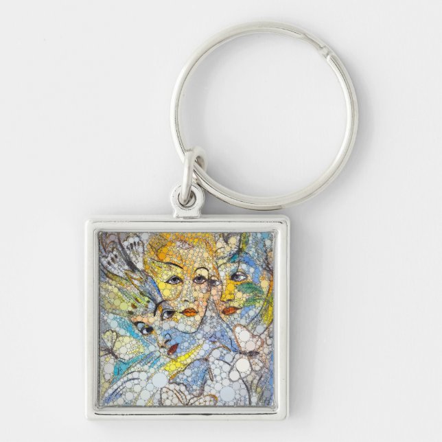Lunis, Infinity Dots by After Francis Picabia Key Ring (Front)