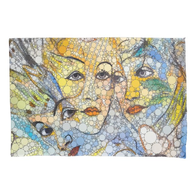 Lunis, Infinity Dots by After Francis Picabia Pillowcase (Front)