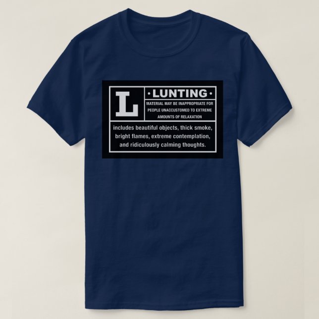 LUNTING Warning Label T-Shirt (Design Front)