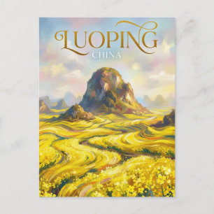 Luoping Canola Fields China Postcard