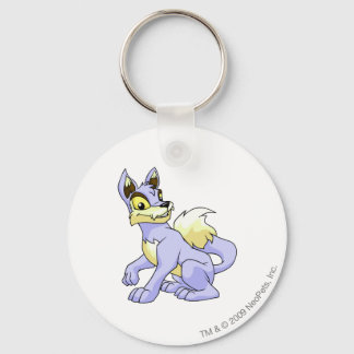 Lupe Blue Key Ring