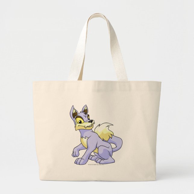 Lupe Blue Large Tote Bag (Front)