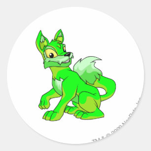 Lupe Glowing Classic Round Sticker