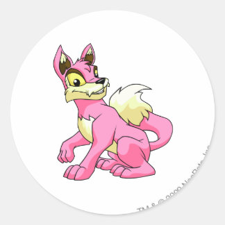 Lupe Pink Classic Round Sticker