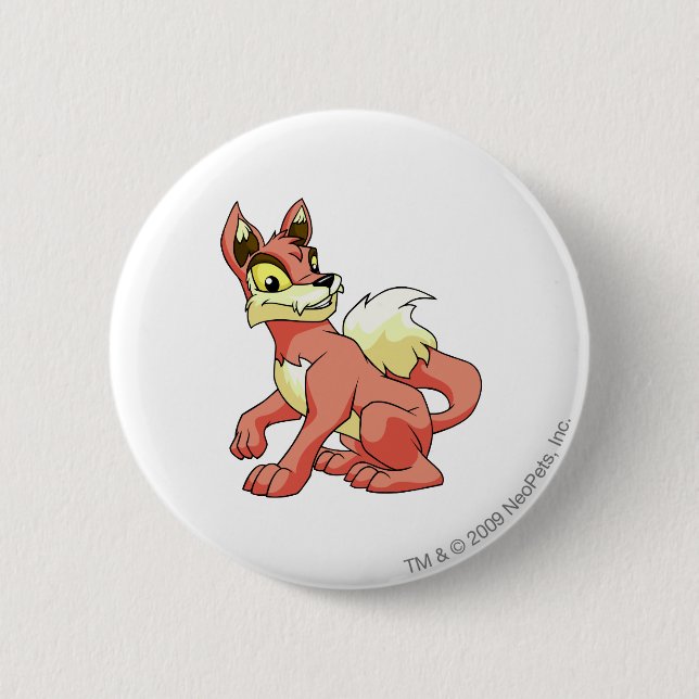Lupe Red 6 Cm Round Badge (Front)