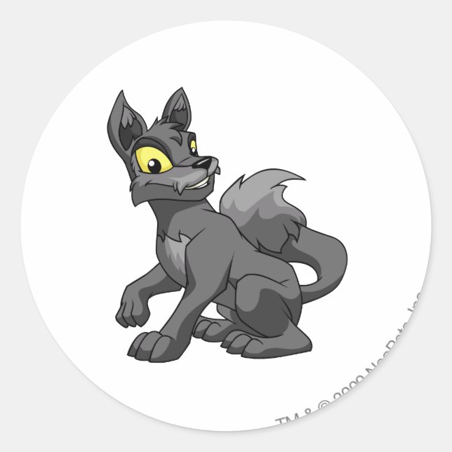 Lupe Shadow Classic Round Sticker (Front)