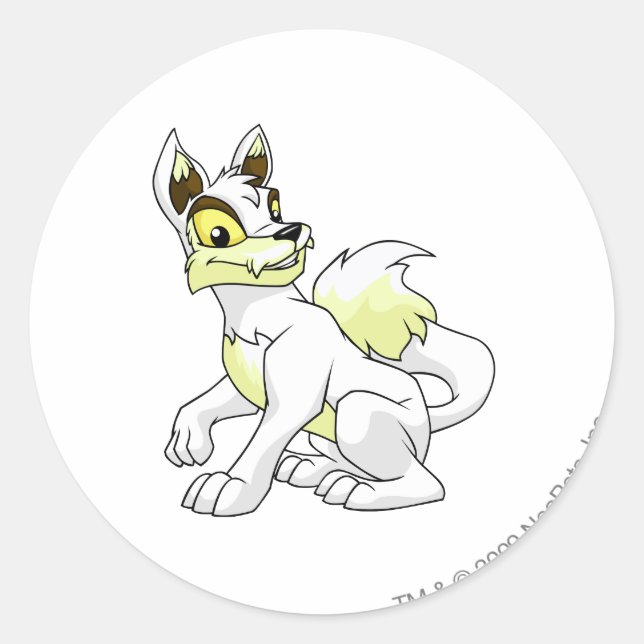 Lupe White Classic Round Sticker (Front)