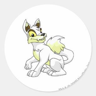 Lupe White Classic Round Sticker