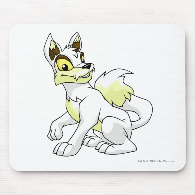 Lupe White Mouse Mat (Front)