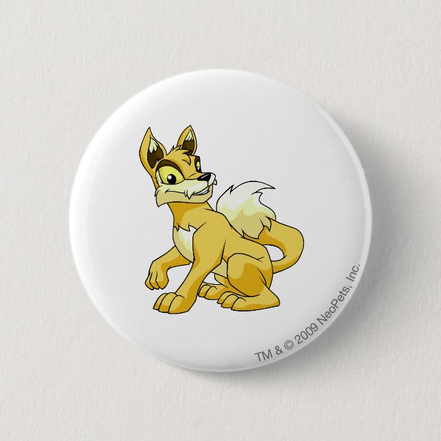 Lupe Yellow 6 Cm Round Badge (Front)