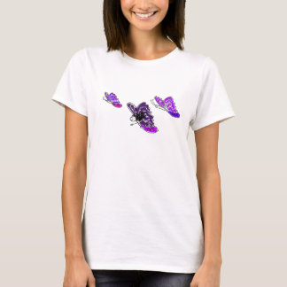 Lupie Lucy purple butterflies t shirt